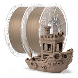 Chitu Systems Conjure Wood PLA Filament 1.75mm, Using Reusable Spool Compatible with Bambu Lab Refill Filament, White Oak 2KG Sp