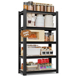 WORKPRO House 5-Tier Shelving Unit, 3000lbs Adjustable Storage Shelves, Boltless Book Shelf, Shelf Organizer for Kitchen, Living