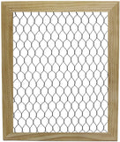 Creative Hobbies Unfinished Wood Chicken Wire Frame - Ready to Decorate, Add Photos, Collages, Jewelry and More - Measures 9.5 x