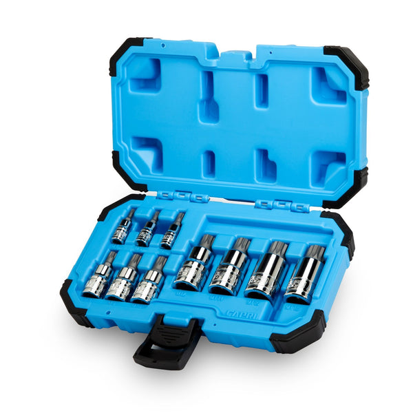 Capri Tools XZN Triple Square Spline Bit Socket Set, Metric, 10-Piece ...
