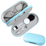 AITIME 2 in 1 Double Sided Portable Contact Lens and Eyeglasses Case - Marbling, Multifunction, Durable, Compact, Portable Stora