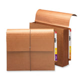 Smead End Tab Wallet, 51/4 Expansion, Flap And Cord Closure, Letter Size, Redrope, 10 Per Box (71144)