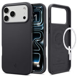 Spigen for iPhone 17 Pro Case, Silicone Fit MagFit [Compatible with MagSafe] - Black