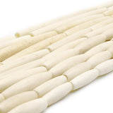 Bone Beads | Ox Bone Tube Beads | Hair Pipe Beads | White 4