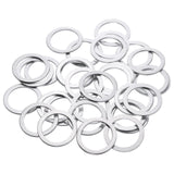 uxcell 100 Pcs Aluminum Flat Washer, 22 x 29 x 1.5mm Round Seal Gaskets Flat Spacers for Screws Bolts Machinery Repair Accessori