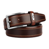 Flyer MenS Leather Belt (Formal/Casual) (Colour Brown) (Size 46) Buckle Adjustable Size Genuine Leather (Br151246) (Pack Of 