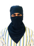 Kaly India Stylish Mens Balaclava Boys Cotton Head Hair Bandana Scarf Like Mask Type For Face And Neck Adjustable Black For Summ