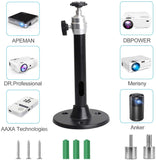 YiePhiot Mini Ceiling Wall Projector Mount Stand Compatible with QKK, DR.J, DBPOWER, Anker, VANKYO, AAXA, Jinhoo, PVO, TMY, AuKi