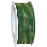 Morex Ribbon French Wired Lyon Fabric Ribbon, 1-1/2-Inch by 27-Yard, Moss (46440/25-355)