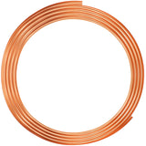 Yaocom Copper Tube 1/2 OD x 7/16 ID x 10 Ft Refrigeration Copper Tubing T2 Copper Tube Soft Coil Copper Tubing for Air Condition