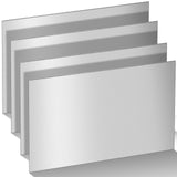 Yaocom 4 Pcs 12 x 8 in Mild Steel Sheet Metal Cold Rolled 16 Gauge 0.06 in (1.5mm) Thick Weldable Metal Carbon Plate Square Pane