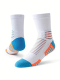 Boldstuff MenS Sports Socks | Highgrade Cushioned Towel Bottom | MidCalf Lightweight Hiking & Outdoor Function Socks | White G