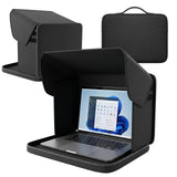 2in1 Laptop Bag, Laptop Sun Shade, Polyester Heat Insulated Waterproof Screen Hood, Portable AntiGlare Laptop Protector for O