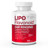 Lipo-Flavonoid Plus, Tinnitus Relief for Ringing Ears, OTC Flavonoid Ear Health Vitamins, Bioflavonoids & Vitamin C, 150 Caplets