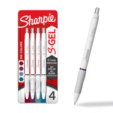 Sharpie S-Gel Pens Fashion Barrel Gel Ink Pens Pearl White Body Medium Point (0.7Mm) Writing Coloring Gel For Journaling Bold Je