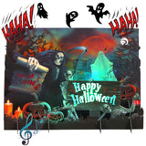 Yinqing Halloween Cards, Happy Halloween Greeting Card, 3D Popup Card with Light and Music, Horror Skull, Pumpkin, Holiday Gift 