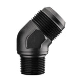 EVIL ENERGY 16AN Male Flare to 3/4 NPT Pipe 45 Degree Fitting Adapter Aluminum Black
