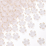 CustomyLife 100Pcs Cherry Blossom Beads, 5-Petal Acrylic Flower Beads, Mini Spacer Hair Accessories Halloween Christmas for Brac