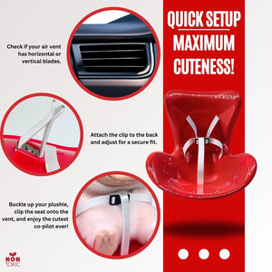 Accessories for Labubu Dolls, Have a seat for labubu Doll, Doll Vent car seat,Suitable for displaying and Protecting Labubu Doll