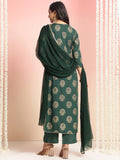 Gosriki Women'S Rayon Blend Printed Straight Kurta With Pant & Dupatta (Jubal Green-Gs_M_Green_Medium),GREEN,,B0DT7936ZP