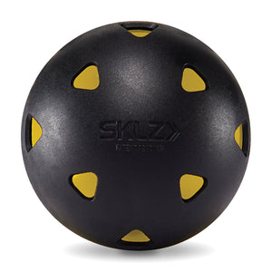 Sklz Impact Limited-Flight Practice Baseball, Softball, And Mini Balls (Softballs, 8 Pack), Black/Yellow