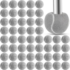Macarrie 100 Pcs Precut Tennis Balls Bulk For Furniture Legs Tennis Ball Chair Foot Covers For Floor Protection Ball Desk Leg Coverings(Gray),Furniture Pads