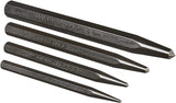 Mayhew Tools 62215 Center Punch, 4Piece Set, Black Oxide Finish