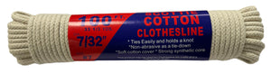 #7 7/32 x 100 ft Scottie Cotton Clothesline White