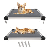 FXW TitanNest Chew-Proof Elevated Dog Bed, Raised Cot for Indoor/Outdoor/Camping Use, Durable & Washable Padded Pet Bed for Toy 