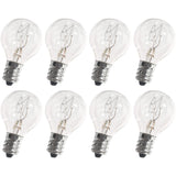 BlueStars G30 E12 20W Bulb for Middle Size Scentsy Warmers, Dimmable G30 Globe E12 Candelabra Base Clear Light Bulbs for Candle 