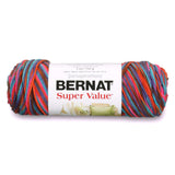 Bernat Super Value Variegates Yarn, 5 oz, Gauge 4 Medium Worsted, Sedona Sunset