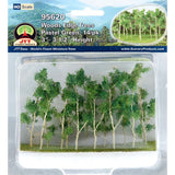 Woods Edge Trees Pastel Green 3 to 3.5 HOscale 14/pk