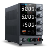 DC Power Supply Variable 0-30V 0-5A, Adjustable Regulated Bench Power Supply with Encoder Knob Coarse & Fine Adjustment, OCP Pro