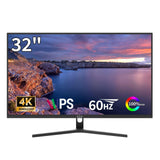 ZZA 32 Inch Computer Monitor, 4K UHD Ultra-Clear (3840 2160p) IPS Screen, 100% sRGB,HDR10,178 Viewing Angle, Display Port/HDMI,