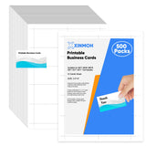 Thick Business Cards 500 Printable Business Card, 3.5 x 2 Business Card Paper Compatible with Laser & Inkjet Printer, Double-sid