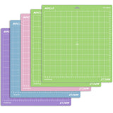 AIRCUT Cutting Mat for Cricut Maker 4/Maker 3/Maker/Explore 4/3/Air 2/Air/One, 5 Pack Cutting Mat 12x12 Inch (StandardGrip, Ligh