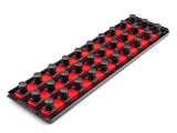 TEKTON 3/4 Inch Drive 3-Rail Socket Organizer Set, Red (30-Tool) | OST37130 | Made in USA