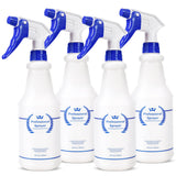 Bealee Plastic Spray Bottles 4 Pack, 24 Oz, All-Purpose Sprayer for Cleaning Solutions, Heavy Duty Spraying Leak Proof Mist Empt
