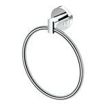 Gatco 4632 Glam Towel Ring, Chrome / Wall Mounted 6.5 Towel Ring for Bathroom