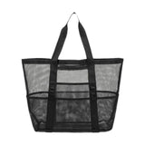 Heavenglow Mesh Beach Bag With 8 Pockets Beach Tote Bag For Swimming Women Men Vacation