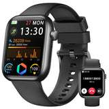 Smart Watch for Men Women, 1.83 Fitness Watch (Answer/Make Call), Smartwatch with Heart Rate/Blood Pressure, Sleep Tracker, Pedo