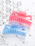 Prettyou Thick Hair Super Large Clips Crystal Plastic Claw Clamps Hairgrips Clips Accessories for Women, 2 pack. (C)