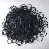 1200 Pcs Black Rubber Bands,Mini Hair Rubber Bands, Rubber Hair Ties, for Kids Hair, Braids Hair, Wedding Hairstyle and More by