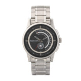 Fastrack Go Skate Quartz Analog With Day And Date Black Dial Silver Stainless Steel Strap Watch For Guys - Nt3215Sm03