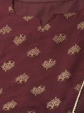 Gosriki Women'S Cotton Straight Kurta With Palazzo(Kpz-Cot-10080-Maroon_Xl-Go_Maroon_X-Large),Maroon,,B09P1C5GMS