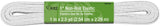 Dritz 9507W NonRoll Knit Elastic, 1Inch x 21/2Yard, White