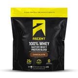 Ascent 100% Whey Protein Powder Post Workout Whey Protein Isolate, Zero Artificial Flavors & Sweeteners, Soy & Gluten Free, 5.