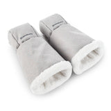 UPPAbaby CozyHandmuff - Easily Attaches to Stroller Handlebars - Ultra-Plush, Weather-Proof Hand Protection - Savannah (Pearl Gr