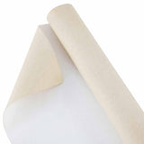 Kinlop 36 Inch x 20 Feet Double Primed Cotton Canvas Large Linen Beige Canvas Roll for Oil and Acrylic Painting