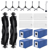 Dustin/Orbi Accessories Kit for bObsweep Dustin/Orbi Robotic Vacuum Replacement Parts, Includes 2 Main Brush, 6 Side Brushes, 